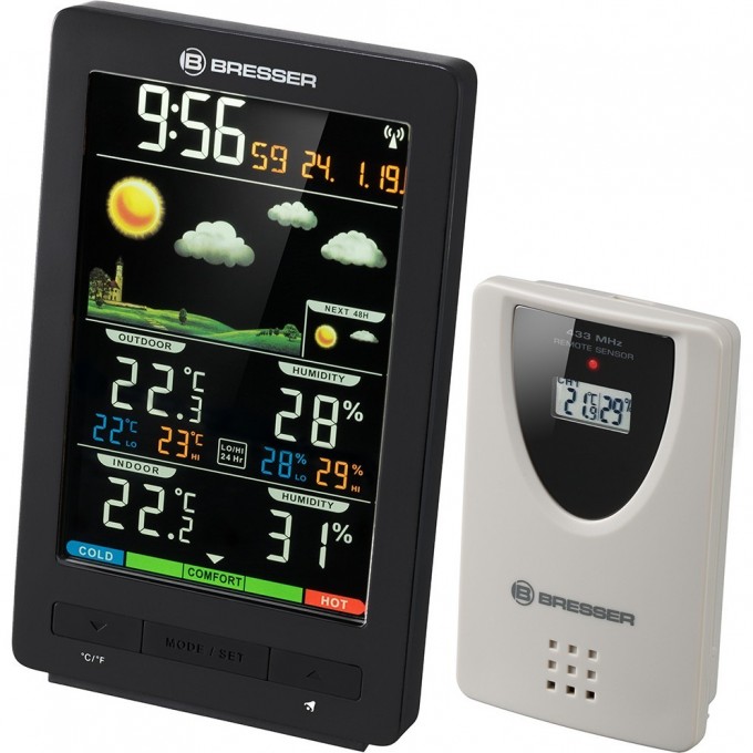 Метеостанция BRESSER ClimaTemp WS черная 77562 Метеостанция BRESSER ClimaTemp WS черная 77562